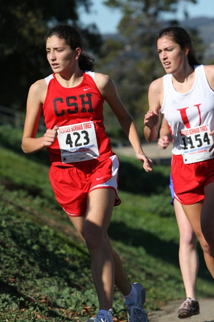 NCS XC D5 Girls-026.JPG - 2009 North Coast Section Cross Country Championships, Hayward High School, Hayward, California
